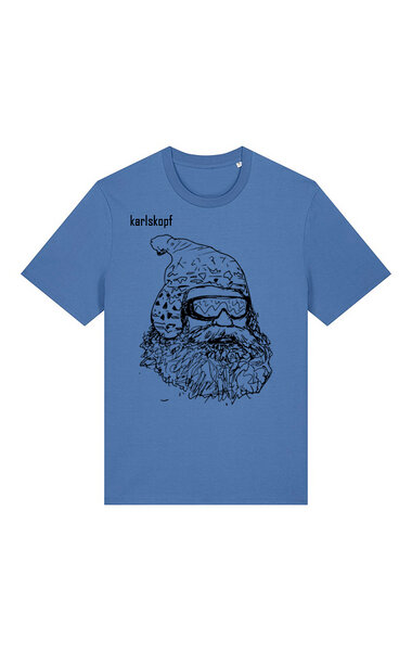 karlskopf Herren Print T-Shirt 100% Bio-Baumwolle SKIFAHRER von karlskopf