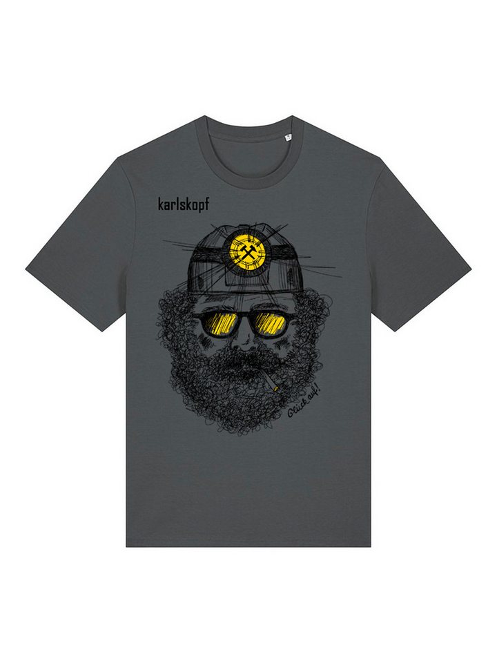 karlskopf Print-Shirt Rundhalsshirt Basic BERGMANN von karlskopf