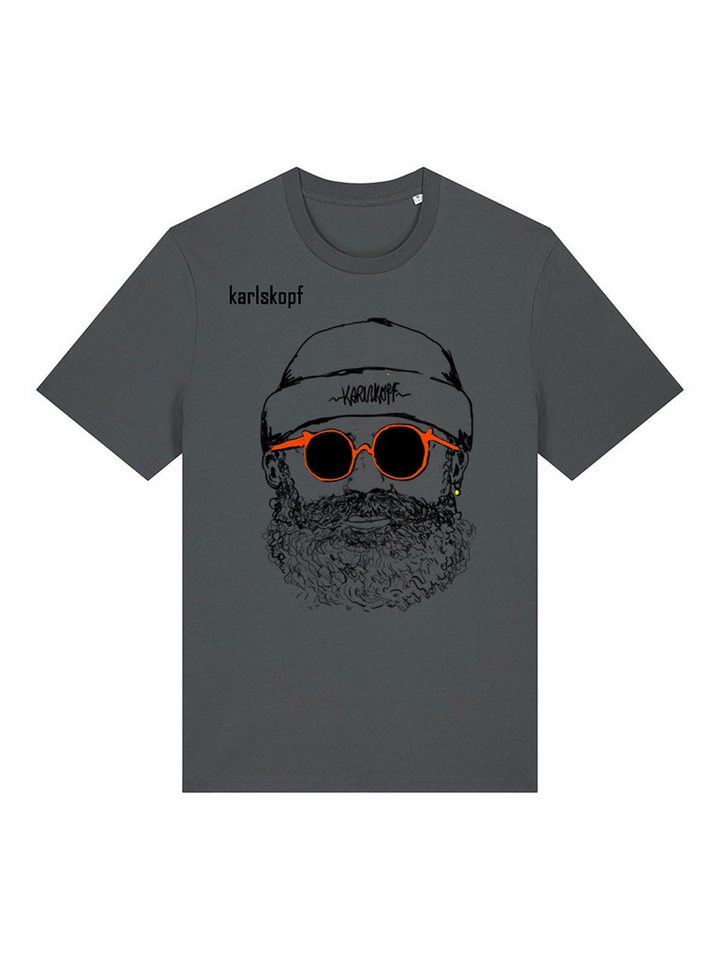 karlskopf Print-Shirt Rundhalsshirt Basic HIPSTER von karlskopf