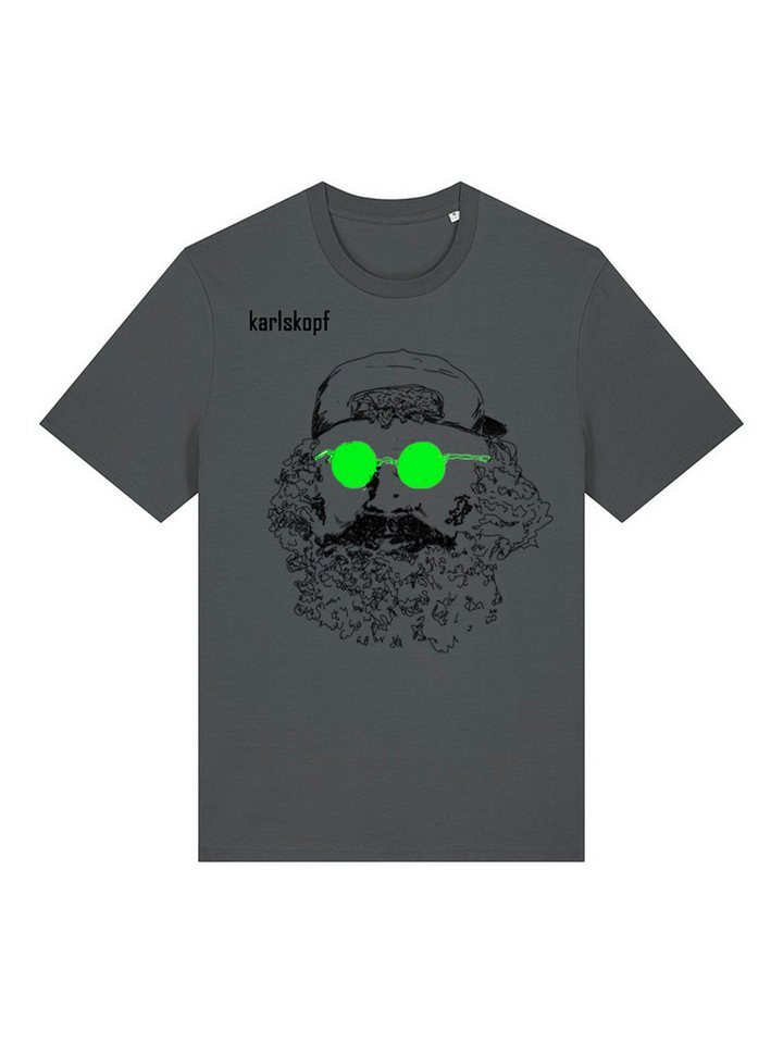 karlskopf Print-Shirt Rundhalsshirt Basic SKATER von karlskopf