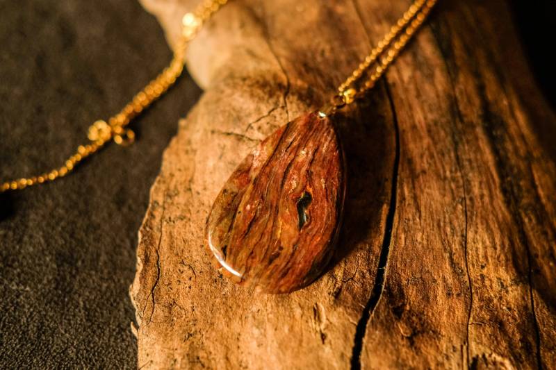 Pietersit Anhänger Kette | Kristallstein Mineral Edelstein von karma108crafts