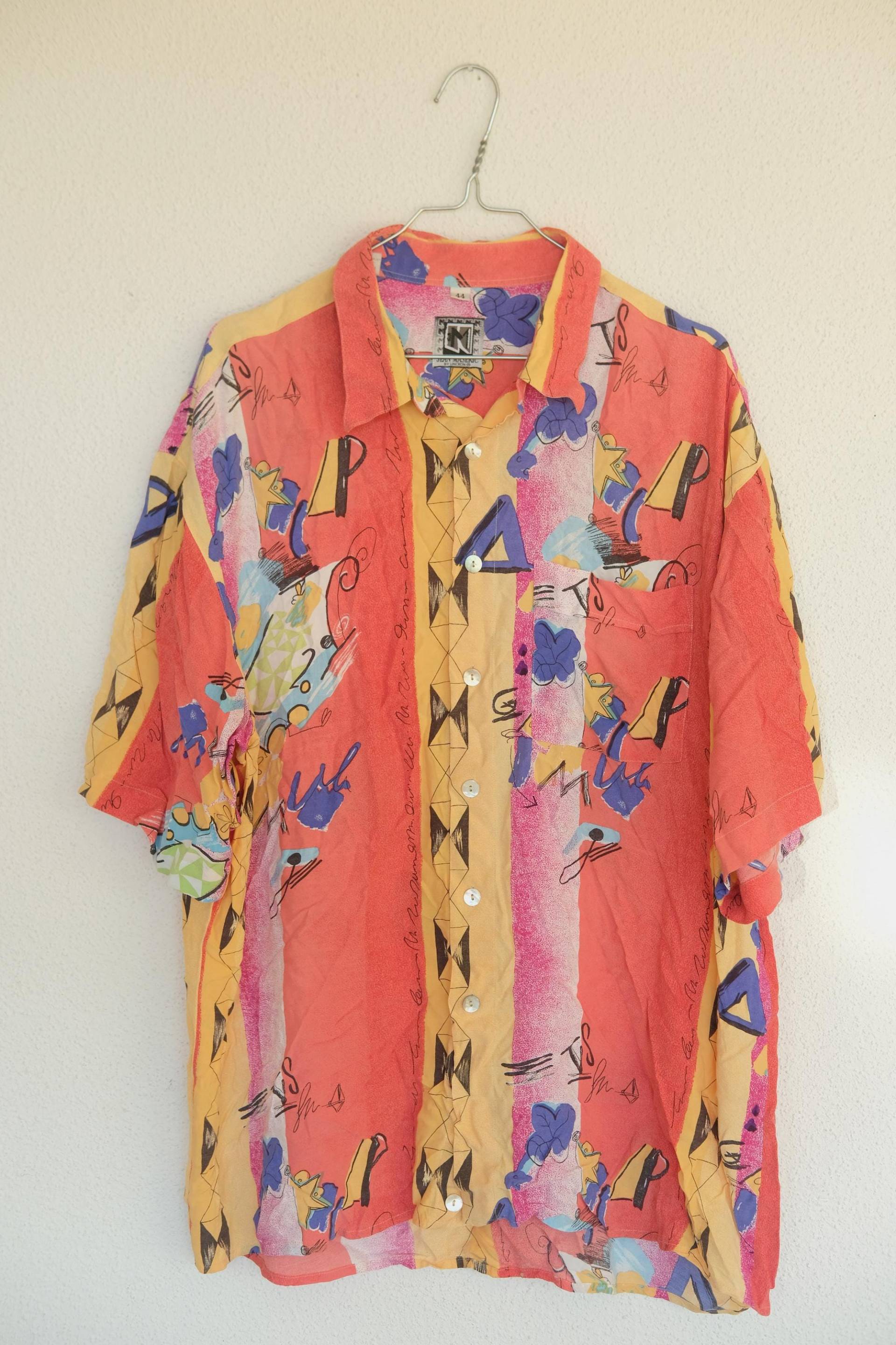Vintage Sommerhemd Gr. L-xl | Hippie Kleidung Retro Klamotten Unisex 80Er, 90Er Vintage Sommerhemd Gr. L-xl | Hippie Kleidung Retro Klamotten Unisex 80Er, 90Er von karma108vintage