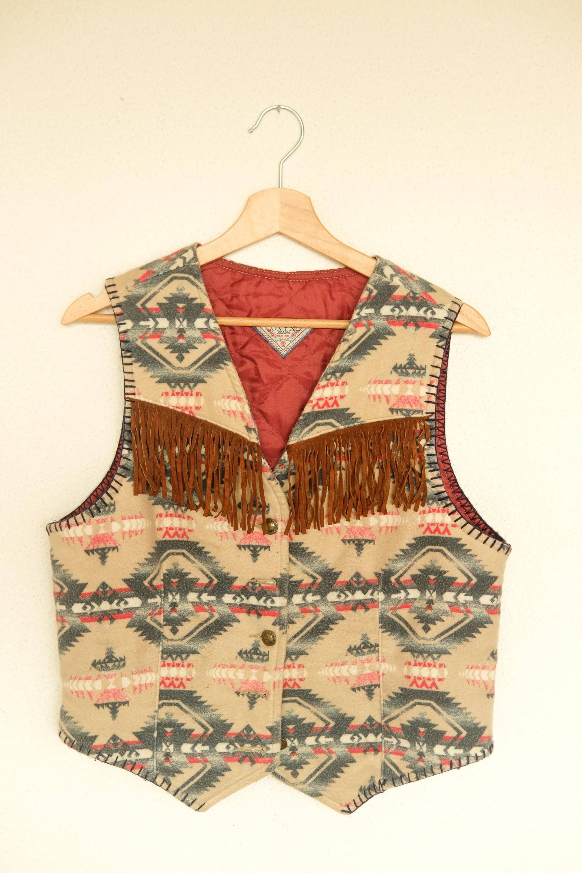Vintage Weste Gr. S-M | Hippie Kleidung Retro Klamotten Unisex 80Er, 90Er Vintage Weste Gr. S-M | Hippie Kleidung Retro Klamotten Unisex 80Er, 90Er von karma108vintage