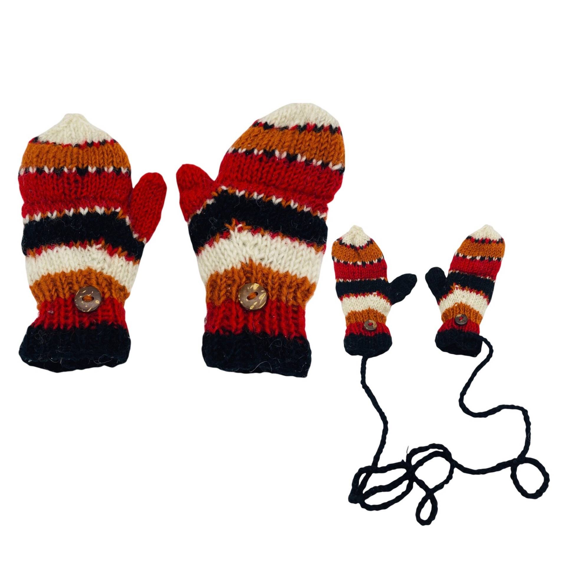 Gestrickte Wolle Kinder-Handschuhe, 0-3 Jahre Handgemachte Handschuhe, Kleinkind-Handschuhe, Merino-Wolle-Handschuhe, Fleece-Gefütterte von karmanepalcrafts