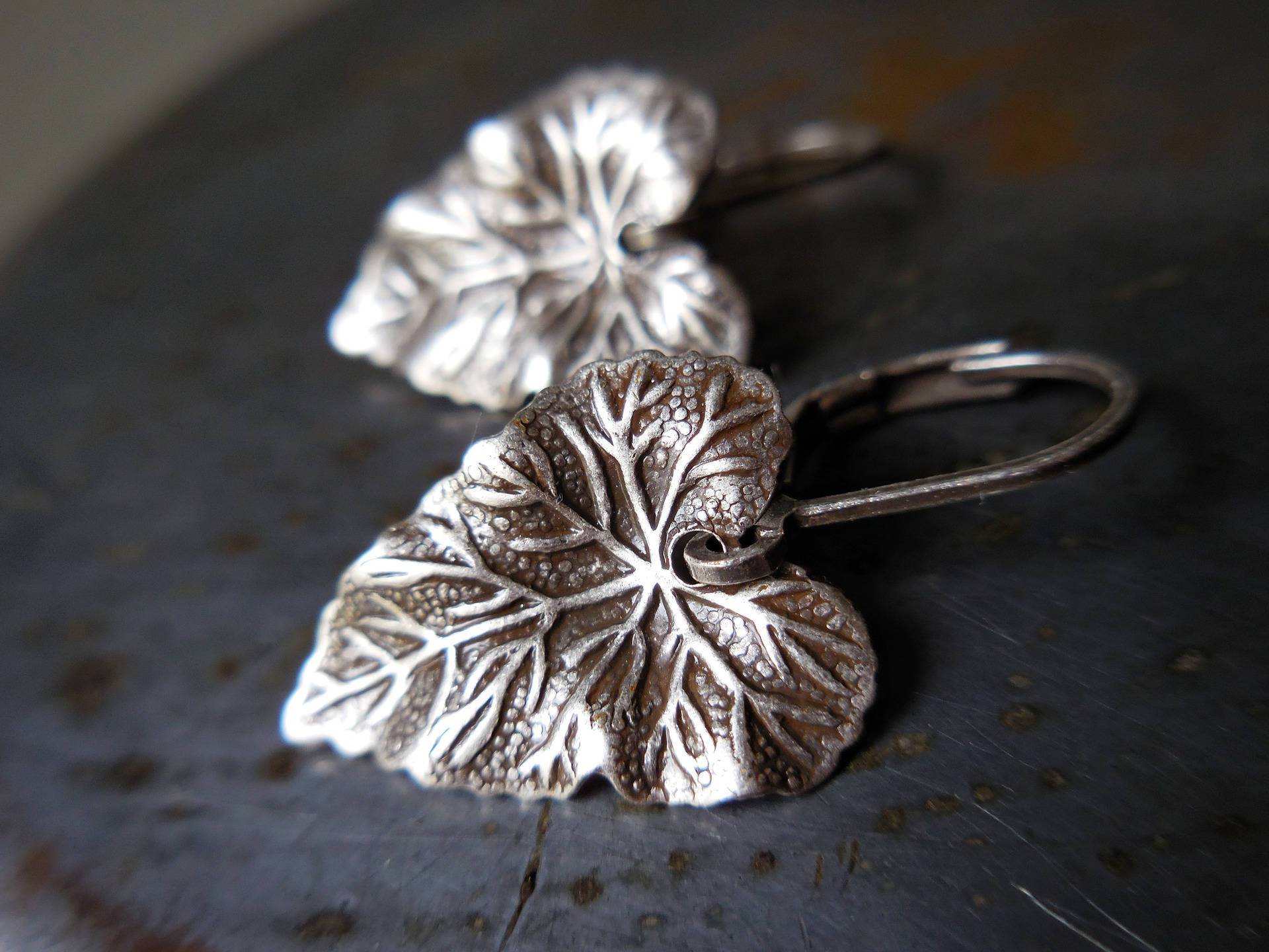 Silber Blatt Ohrringe, Natur, Ernte, Herbst, Geschenk Für Sie, Neue Cottage Woodland Shabby Boho Natur Inspiriert von karmelidesigns