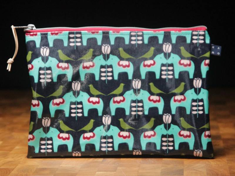 Tasche A5-Format Aus Hochwertigem Mees Und Wachstuch von karokaroShop