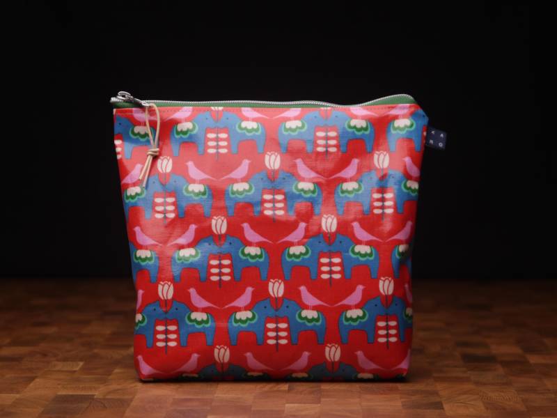 Tasche Aus Mees Und Wachstuch Mit Hochwertigem Reißverschluss | Mit Boden von karokaroShop