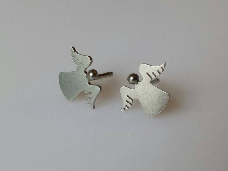 Engel Sterling Silber Ohrstecker Mini Zoo-Serie von karramba