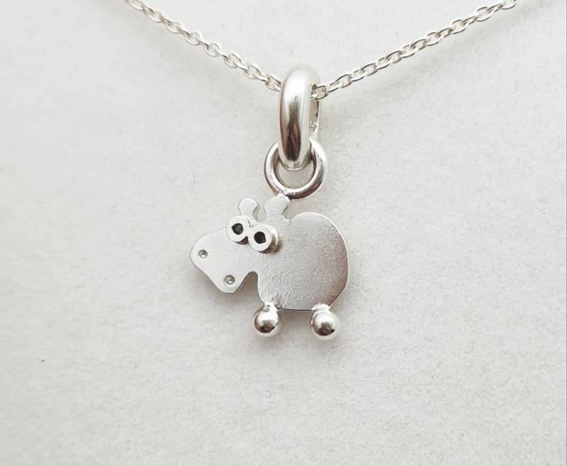Hippo Silber Anhänger Aus Der Serie Mini Zoo von karramba