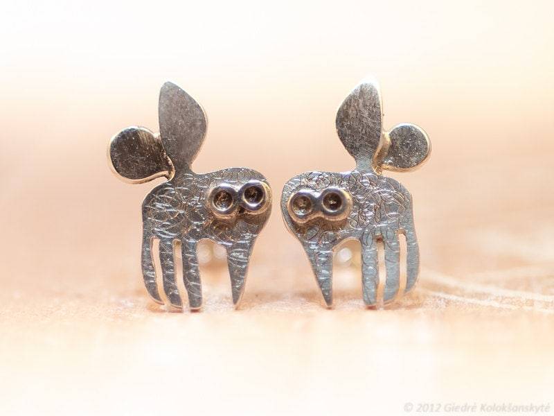 Mosquito Ohrstecker Sterling Silber Mini Zoo-Serie von karramba