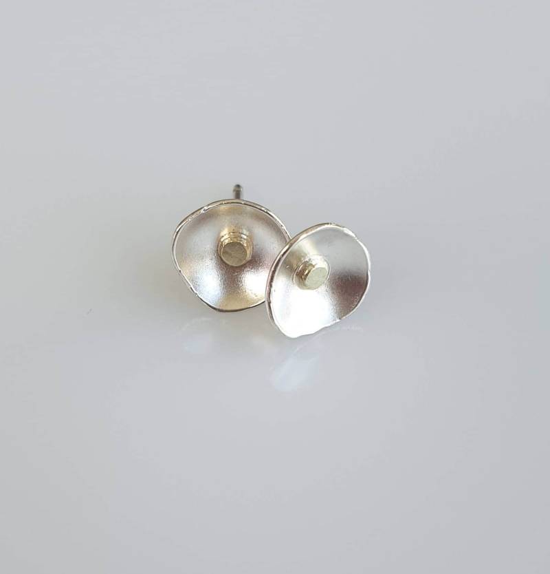 Ohrstecker Tulpe Silber Goldfarben von karramba