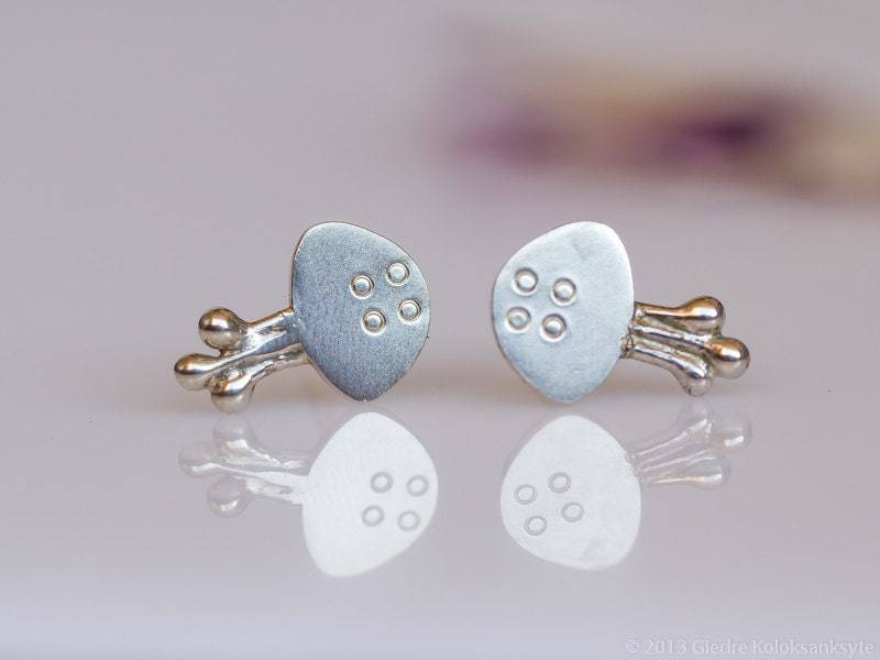 Qualle Ohrstecker Sterling Silber Mini Zoo von karramba