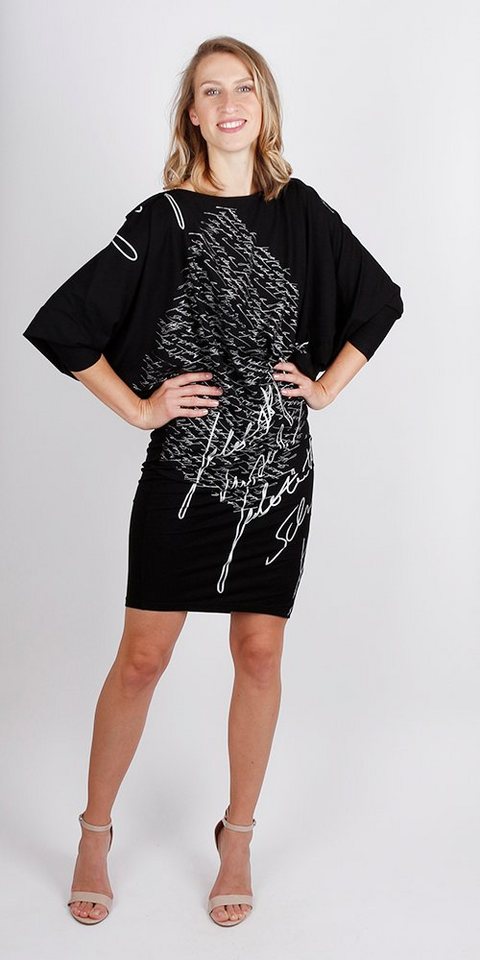 kaseee 2-in-1-Kleid kaseee Jersey-Kleid mit großem Ausschnitt von kaseee