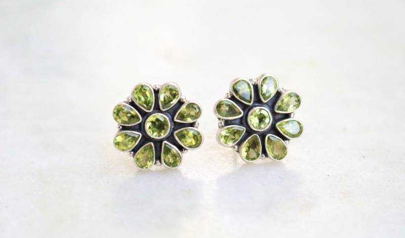 Handgemachte Manschettenknöpfe Aus Sterlingsilber Mit Peridot Trauzeugen Schmuck Für Männer von kashgaar