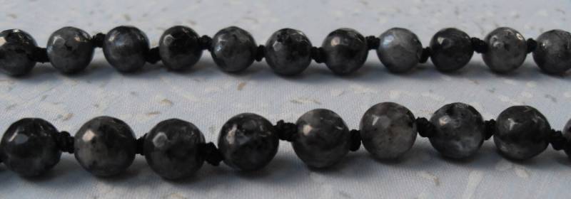 Halskette Hand Geknotet Schwarz Grau Quarz Perlen Phantasie Silver Verschluss Hübscher Halskette Hand Geknotet Schwarz Grau Quarz Perlen Phantasie Silver Verschluss Hübscher von kastex