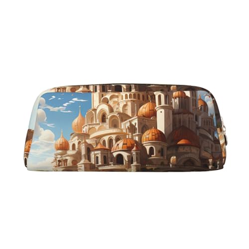 Federmäppchen mit Anime-Schloss-Himmelmotiv, Federmäppchen mit Reißverschluss, tragbares Schreibwaren-Organizer, Federmäppchen – Büro und Reisen, Gold, One Size, Art-Deco Federmäppchen mit Anime-Schloss-Himmelmotiv, Federmäppchen mit Reißverschluss, tragbares Schreibwaren-Organizer, Federmäppchen – Büro und Reisen, Gold, One Size, Art-Deco von kastiong