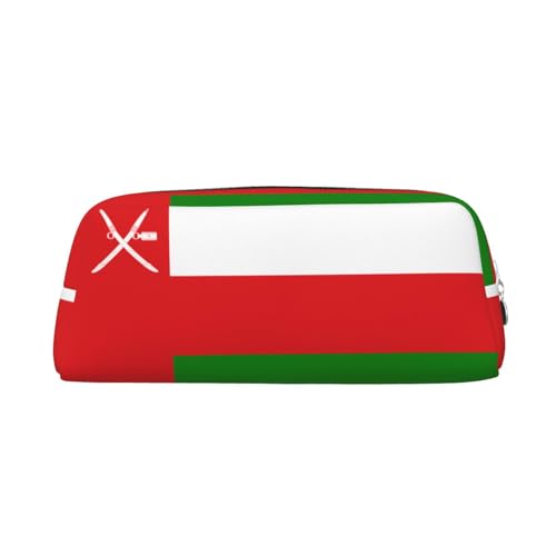 Federmäppchen mit Aufdruck "Flagge von Oman", Federmäppchen mit Reißverschluss, tragbares Schreibwaren-Organizer, Federmäppchen – Büro und Reisen, Silber, One Size, Art-Deco Federmäppchen mit Aufdruck "Flagge von Oman", Federmäppchen mit Reißverschluss, tragbares Schreibwaren-Organizer, Federmäppchen – Büro und Reisen, Silber, One Size, Art-Deco von kastiong