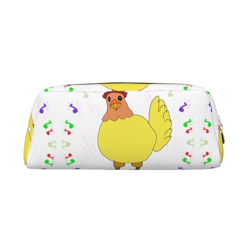 Federmäppchen mit Aufdruck "Singing Henne", Federmäppchen mit Reißverschluss, tragbarer Schreibwaren-Organizer, Federmäppchen – Büro und Reisen, Gold, One Size, Art-Deco Federmäppchen mit Aufdruck "Singing Henne", Federmäppchen mit Reißverschluss, tragbarer Schreibwaren-Organizer, Federmäppchen – Büro und Reisen, Gold, One Size, Art-Deco von kastiong