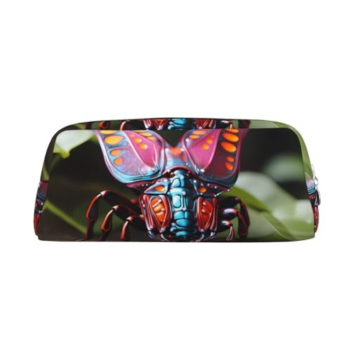 Federmäppchen mit Aufdruck "Strange Insects", Federmäppchen mit Reißverschluss, tragbares Schreibwaren-Organizer, Federmäppchen – Büro und Reisen, Silber, One Size, Art-Deco Federmäppchen mit Aufdruck "Strange Insects", Federmäppchen mit Reißverschluss, tragbares Schreibwaren-Organizer, Federmäppchen – Büro und Reisen, Silber, One Size, Art-Deco von kastiong