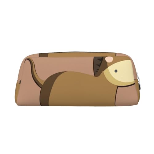 Federmäppchen mit Cartoon-Esel-Druck, Federmäppchen mit Reißverschluss, tragbares Schreibwaren-Organizer, Federmäppchen – Büro und Reisen, Silber, One Size, Art-Deco Federmäppchen mit Cartoon-Esel-Druck, Federmäppchen mit Reißverschluss, tragbares Schreibwaren-Organizer, Federmäppchen – Büro und Reisen, Silber, One Size, Art-Deco von kastiong