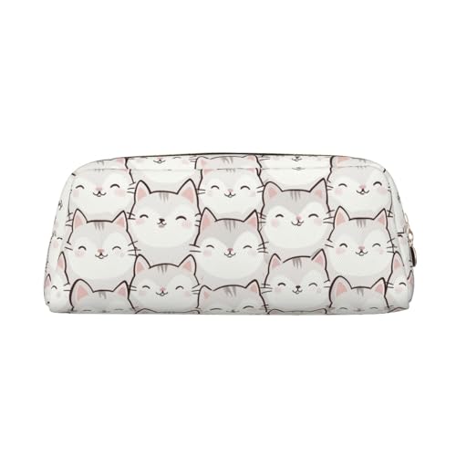 Federmäppchen mit Cartoon-Katzen-Aufdruck, Federmäppchen mit Reißverschluss, tragbares Schreibwaren-Organizer, Federmäppchen – Büro und Reisen, Gold, One Size, Art-Deco Federmäppchen mit Cartoon-Katzen-Aufdruck, Federmäppchen mit Reißverschluss, tragbares Schreibwaren-Organizer, Federmäppchen – Büro und Reisen, Gold, One Size, Art-Deco von kastiong