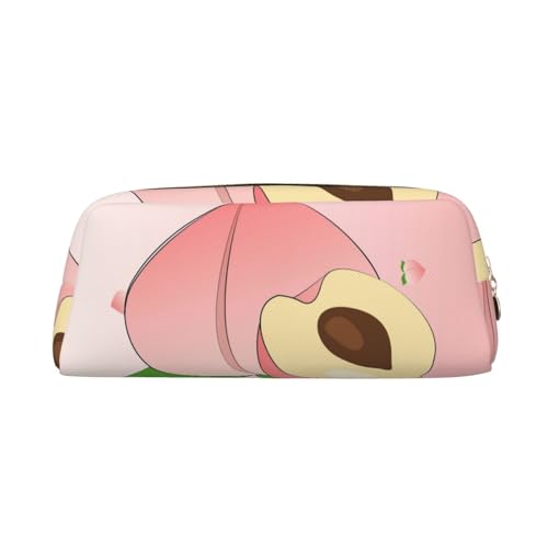 Federmäppchen mit Cartoon-Pfirsichdruck, Federmäppchen mit Reißverschluss, tragbares Schreibwaren-Organizer, Federmäppchen – Büro und Reisen, Gold, One Size, Art-Deco Federmäppchen mit Cartoon-Pfirsichdruck, Federmäppchen mit Reißverschluss, tragbares Schreibwaren-Organizer, Federmäppchen – Büro und Reisen, Gold, One Size, Art-Deco von kastiong