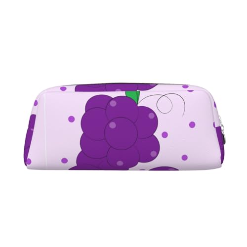 Federmäppchen mit Cartoon-Trauben-Druck, Federmäppchen mit Reißverschluss, tragbares Schreibwaren-Organizer, Federmäppchen – Büro und Reisen Federmäppchen mit Cartoon-Trauben-Druck, Federmäppchen mit Reißverschluss, tragbares Schreibwaren-Organizer, Federmäppchen – Büro und Reisen von kastiong