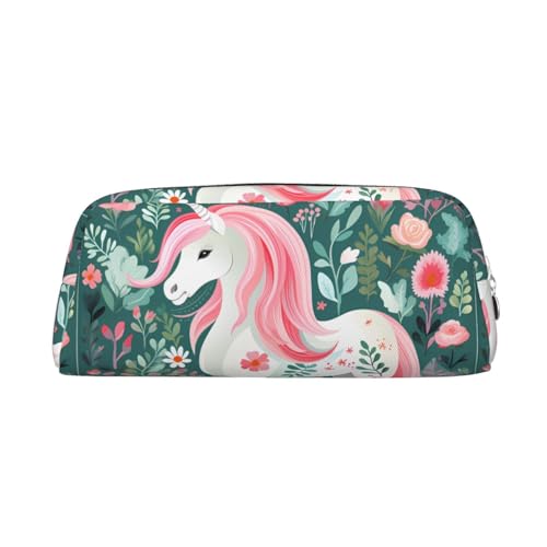 Federmäppchen mit Einhornmotiv und rosa Haaren, Federmäppchen mit Reißverschluss, tragbares Schreibwaren-Organizer, Federmäppchen – Büro und Reisen, Silber, One Size, Art-Deco Federmäppchen mit Einhornmotiv und rosa Haaren, Federmäppchen mit Reißverschluss, tragbares Schreibwaren-Organizer, Federmäppchen – Büro und Reisen, Silber, One Size, Art-Deco von kastiong