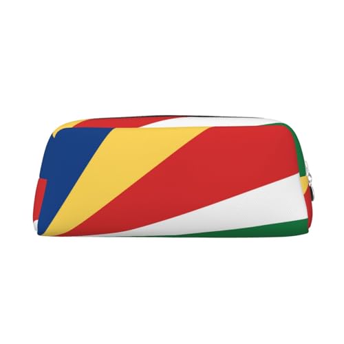 Federmäppchen mit Flagge der Seychellen, Federmäppchen mit Reißverschluss, tragbares Schreibwaren-Organizer, Federmäppchen – Büro und Reisen, Silber, One Size, Art-Deco Federmäppchen mit Flagge der Seychellen, Federmäppchen mit Reißverschluss, tragbares Schreibwaren-Organizer, Federmäppchen – Büro und Reisen, Silber, One Size, Art-Deco von kastiong