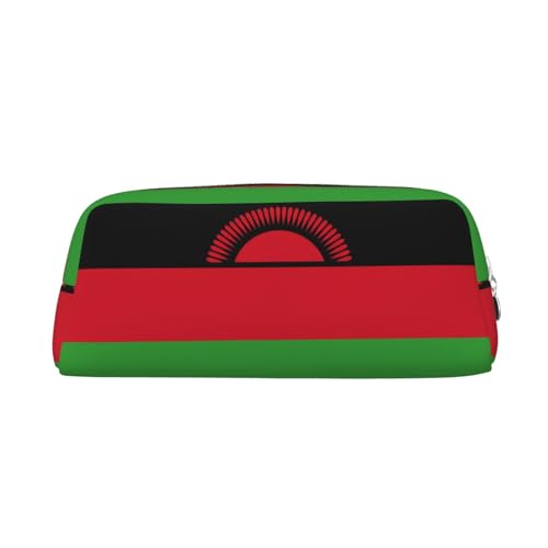 Federmäppchen mit Flagge von Malawi, Federmäppchen mit Reißverschluss, tragbares Schreibwaren-Organizer, Federmäppchen für Büro und Reisen, Silber, One Size, Art-Deco Federmäppchen mit Flagge von Malawi, Federmäppchen mit Reißverschluss, tragbares Schreibwaren-Organizer, Federmäppchen für Büro und Reisen, Silber, One Size, Art-Deco von kastiong