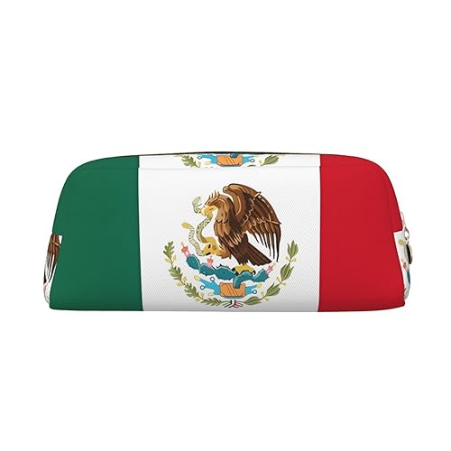 Federmäppchen mit Flagge von Mexiko, Federmäppchen mit Reißverschluss, tragbares Schreibwaren-Organizer, Federmäppchen – Büro Reisen, Gold, One Size, Art-Deco von kastiong