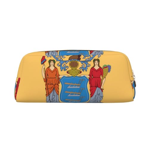 Federmäppchen mit Flaggenmotiv von New Jersey, Federmäppchen mit Reißverschluss, tragbares Schreibwaren-Organizer, Federmäppchen – Büro und Reisen, Gold, One Size, Art-Deco Federmäppchen mit Flaggenmotiv von New Jersey, Federmäppchen mit Reißverschluss, tragbares Schreibwaren-Organizer, Federmäppchen – Büro und Reisen, Gold, One Size, Art-Deco von kastiong