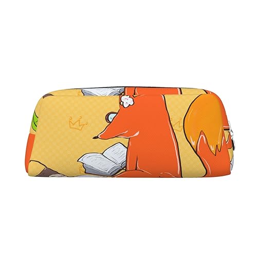 Federmäppchen mit Sonnenblumenkernen und Füchsen, Federmäppchen mit Reißverschluss, tragbares Schreibwaren-Organizer, Federmäppchen – Büro und Reisen, Silber, One Size, Art-Deco Federmäppchen mit Sonnenblumenkernen und Füchsen, Federmäppchen mit Reißverschluss, tragbares Schreibwaren-Organizer, Federmäppchen – Büro und Reisen, Silber, One Size, Art-Deco von kastiong