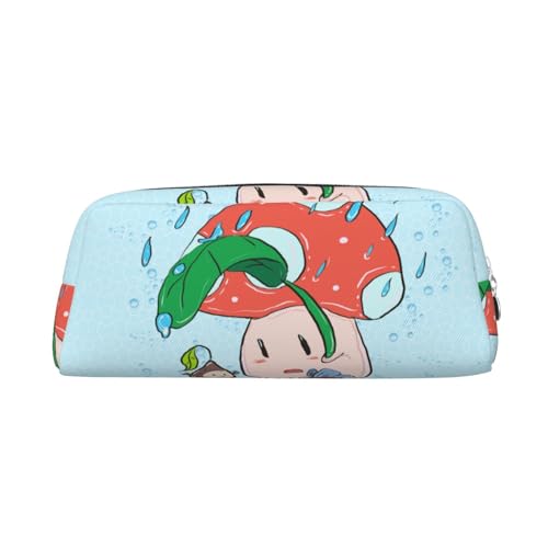 Federmäppchen mit Sonnenblumenkernen und Pilzdruck, Federmäppchen mit Reißverschluss, tragbares Schreibwaren-Organizer, Federmäppchen – Büro und Reisen, Silber, One Size, Art-Deco von kastiong