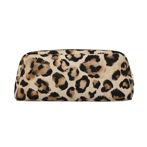 Federmäppchen mit abstraktem Leopardenmuster, Federmäppchen mit Reißverschluss, tragbares Schreibwaren-Organizer, Federmäppchen – Büro und Reisen, Gold, One Size, Art-Deco von kastiong