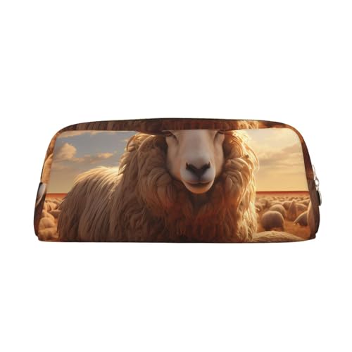 Federmäppchen mit australischem Schaf-Druck, Federmäppchen mit Reißverschluss, tragbares Schreibwaren-Organizer, Federmäppchen – Büro und Reisen von kastiong