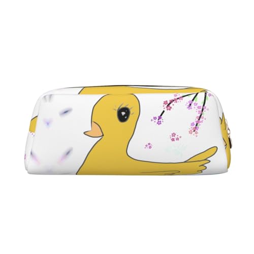 Federmäppchen mit gelbem Entenmuster, Federmäppchen mit Reißverschluss, tragbares Schreibwaren-Organizer, Federmäppchen – Büro und Reisen, Gold, One Size, Art-Deco Federmäppchen mit gelbem Entenmuster, Federmäppchen mit Reißverschluss, tragbares Schreibwaren-Organizer, Federmäppchen – Büro und Reisen, Gold, One Size, Art-Deco von kastiong