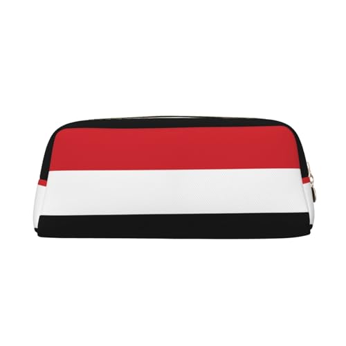 Federmäppchen mit jemenitischer Flagge, Federmäppchen mit Reißverschluss, tragbares Schreibwaren-Organizer, Federmäppchen – Büro und Reisen, Gold, One Size, Art-Deco von kastiong