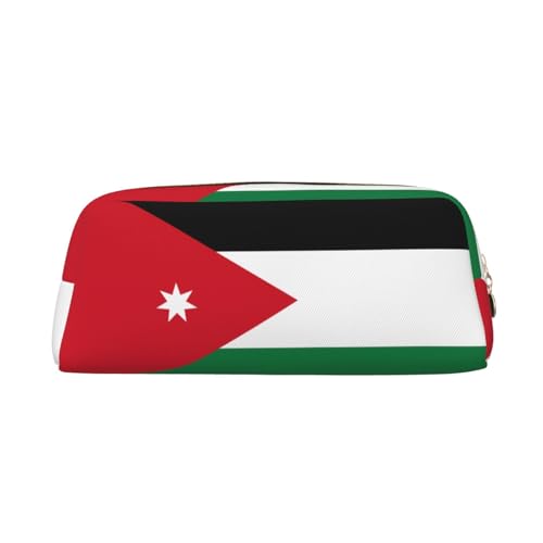 Federmäppchen mit jordanischer Flagge, Federmäppchen mit Reißverschluss, tragbares Schreibwaren-Organizer, Federmäppchen – Büro und Reisen, gold, Einheitsgröße, Art déco von kastiong
