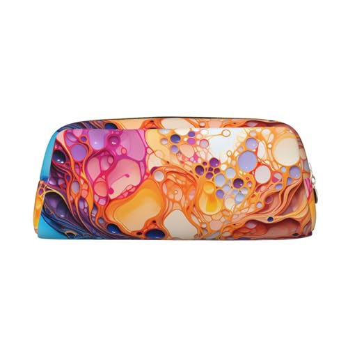 Federmäppchen mit mehrfarbigem Marmorierdruck, Federmäppchen mit Reißverschluss, tragbares Schreibwaren-Organizer, Federmäppchen – Büro und Reisen, Gold, One Size, Art-Deco Federmäppchen mit mehrfarbigem Marmorierdruck, Federmäppchen mit Reißverschluss, tragbares Schreibwaren-Organizer, Federmäppchen – Büro und Reisen, Gold, One Size, Art-Deco von kastiong
