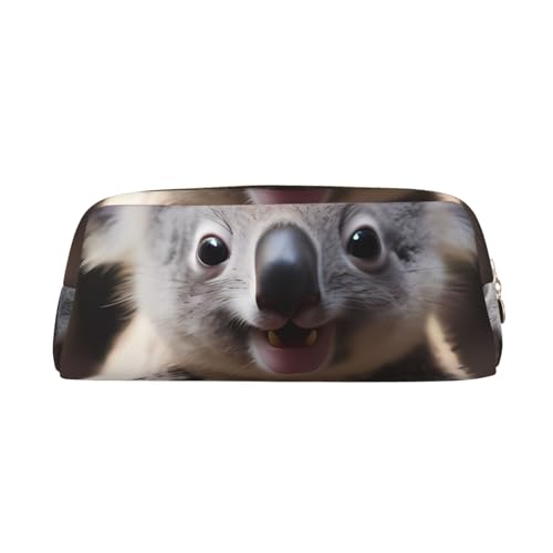 Federmäppchen mit niedlichem Koala-Druck, Federmäppchen mit Reißverschluss, tragbares Schreibwaren-Organizer, Federmäppchen – Büro und Reisen, Gold, One Size, Art-Deco von kastiong