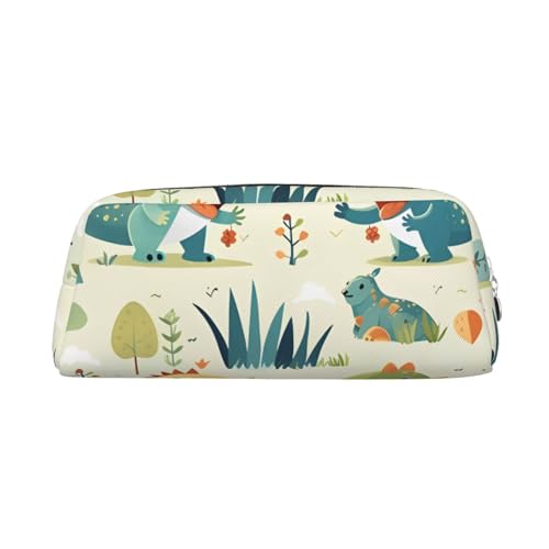 Niedliches kleines Federmäppchen mit Dinosaurier-Druck, Federmäppchen mit Reißverschluss, tragbares Schreibwaren-Organizer, Federmäppchen – Büro und Reisen, Silber, One Size, Art-Deco Niedliches kleines Federmäppchen mit Dinosaurier-Druck, Federmäppchen mit Reißverschluss, tragbares Schreibwaren-Organizer, Federmäppchen – Büro und Reisen, Silber, One Size, Art-Deco von kastiong