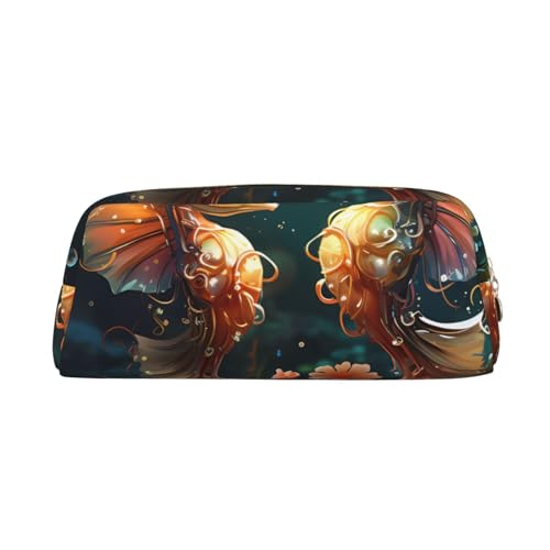 Schönes Federmäppchen mit Seepferdchen-Motiv, Federmäppchen mit Reißverschluss, tragbares Schreibwaren-Organizer, Federmäppchen – Büro Reisen, Gold, One Size, Art-Deco Schönes Federmäppchen mit Seepferdchen-Motiv, Federmäppchen mit Reißverschluss, tragbares Schreibwaren-Organizer, Federmäppchen – Büro Reisen, Gold, One Size, Art-Deco von kastiong