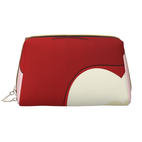 Tragbare Make-up-Tasche aus Leder für Damen – Reise-Kosmetik-Organizer, große Cartoon-rote Früchte-Druck-Make-up-Tasche Tragbare Make-up-Tasche aus Leder für Damen – Reise-Kosmetik-Organizer, große Cartoon-rote Früchte-Druck-Make-up-Tasche von kastiong