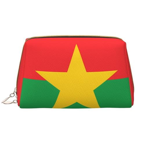 Tragbare Make-up-Tasche aus Leder für Damen – Reise-Kosmetik-Organizer, große Flagge von Burkina Faso, weiß, Einheitsgröße, Art-Deco, Weiß, Einheitsgröße, Art-Deco Tragbare Make-up-Tasche aus Leder für Damen – Reise-Kosmetik-Organizer, große Flagge von Burkina Faso, weiß, Einheitsgröße, Art-Deco, Weiß, Einheitsgröße, Art-Deco von kastiong