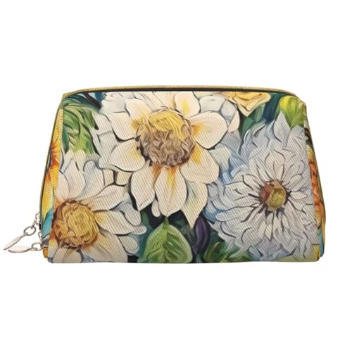 kastiong Tragbare Leder-Make-up-Tasche für Damen – Reise-Kosmetik-Organizer, große Öl- auf Leinwand, Blumendruck, Make-up-Tasche kastiong Tragbare Leder-Make-up-Tasche für Damen – Reise-Kosmetik-Organizer, große Öl- auf Leinwand, Blumendruck, Make-up-Tasche von kastiong