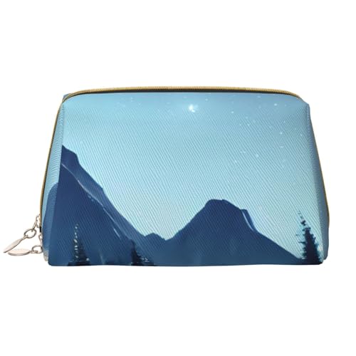 kastiong Tragbare Make-up-Tasche aus Leder für Damen, Reise-Kosmetik-Organizer, groß, verschneiter Wald-Druck, weiß, Einheitsgröße, Art-Deco, Weiß, Einheitsgröße, Art-Deco kastiong Tragbare Make-up-Tasche aus Leder für Damen, Reise-Kosmetik-Organizer, groß, verschneiter Wald-Druck, weiß, Einheitsgröße, Art-Deco, Weiß, Einheitsgröße, Art-Deco von kastiong