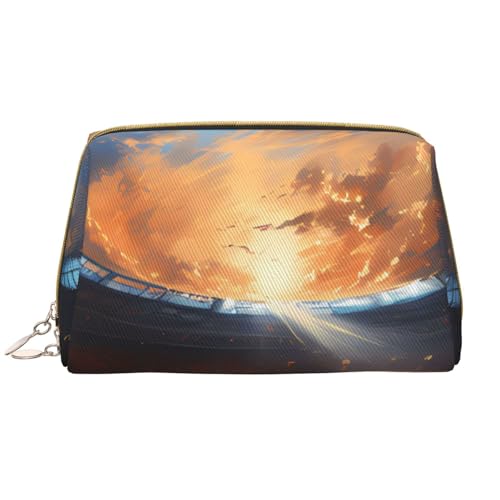 kastiong Tragbare Make-up-Tasche aus Leder für Damen – Reise-Kosmetik-Organizer, groß, wunderbarer Fußballspiel-Aufdruck, Make-up-Tasche kastiong Tragbare Make-up-Tasche aus Leder für Damen – Reise-Kosmetik-Organizer, groß, wunderbarer Fußballspiel-Aufdruck, Make-up-Tasche von kastiong