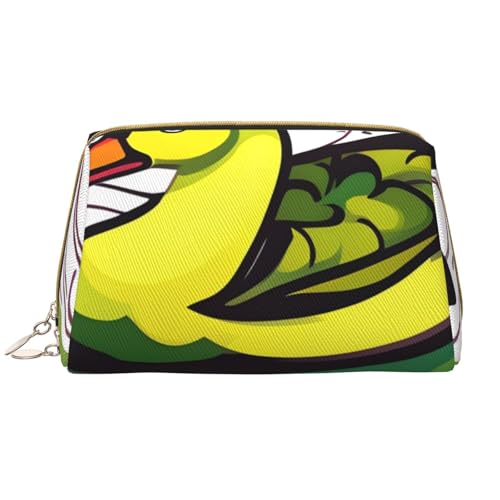 kastiong Tragbare Make-up-Tasche aus Leder für Damen – Reise-Kosmetik-Organizer, große Entenflock-Spiel-Druck-Make-up-Tasche kastiong Tragbare Make-up-Tasche aus Leder für Damen – Reise-Kosmetik-Organizer, große Entenflock-Spiel-Druck-Make-up-Tasche von kastiong