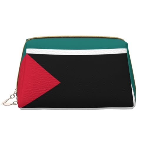 kastiong Tragbare Make-up-Tasche aus Leder für Damen – Reise-Kosmetik-Organizer, große Flagge von Mosambik, Make-up-Tasche kastiong Tragbare Make-up-Tasche aus Leder für Damen – Reise-Kosmetik-Organizer, große Flagge von Mosambik, Make-up-Tasche von kastiong